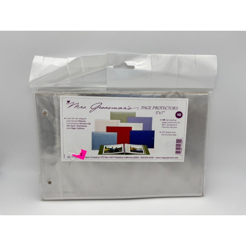 Mrs. Grossmans Page Protectors 5"X7" Pack Of 10 Top Loading